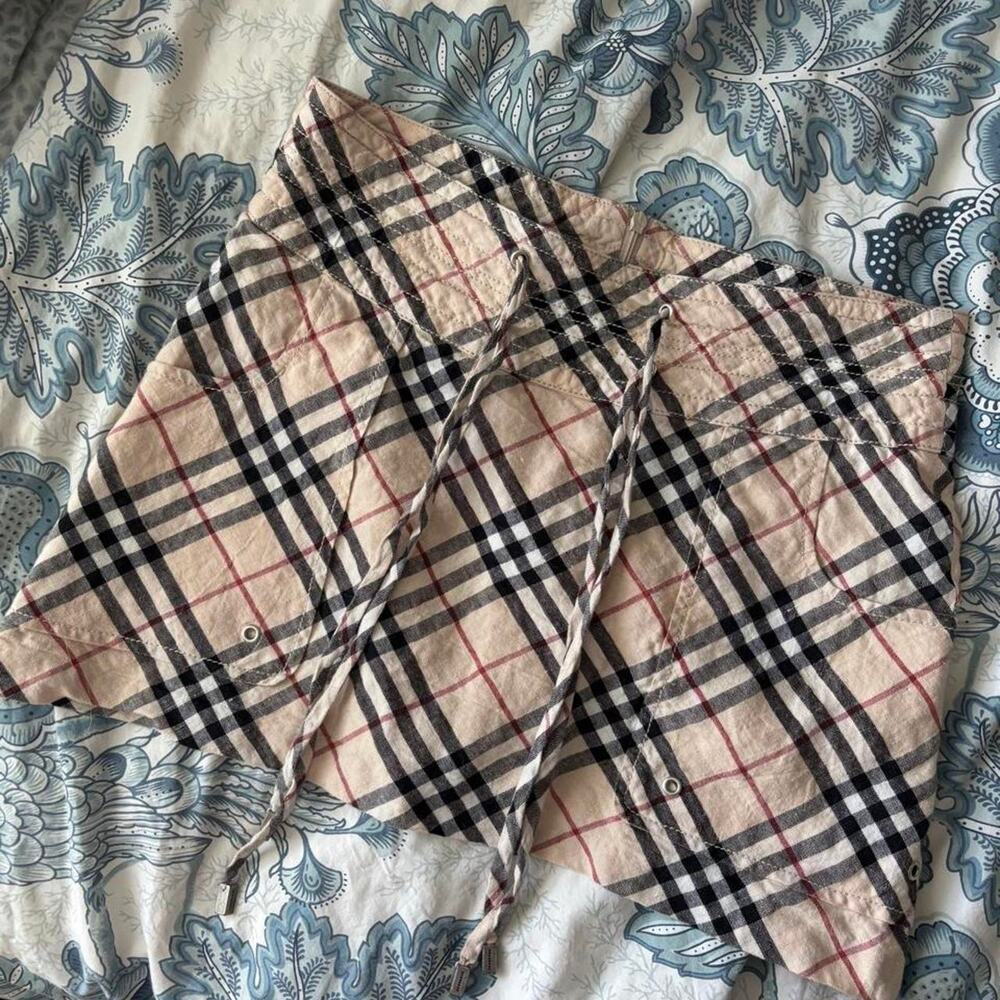 Burberry london linen skirt